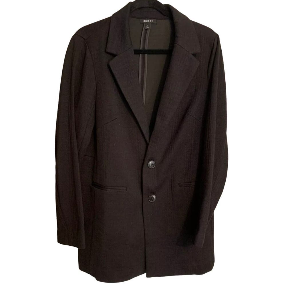 TORRID Textured Knit Longline Blazer‎ Deep Black Size 5/5X